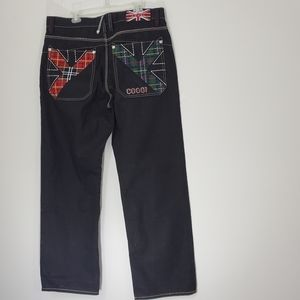 Coogi Black Designer Jeans, 38x34